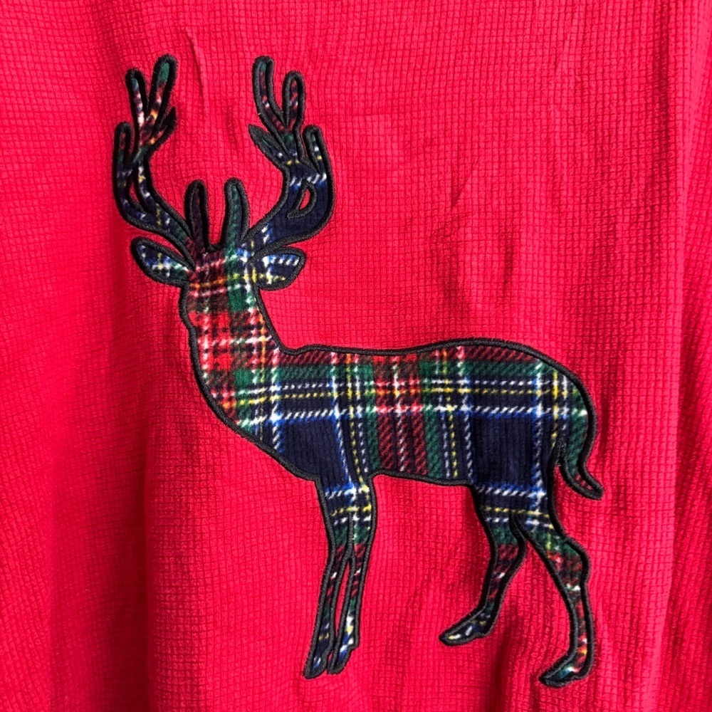 Eddie Bauer Thermal Christmas Deer Sleepwear Size XL - Picture 2 of 7